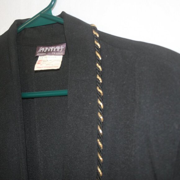 Belted Wrap Jacket with Gold Braid - Picture 4 of 8